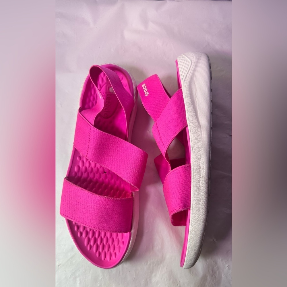 Crocs Women’s LiteRide Sandal — Hot Pink - Picture 6 of 9